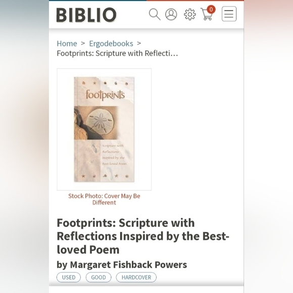 FREE with PURCHASE Hallmark Footprints Scripture with Reflections Book - Picture 11 of 13